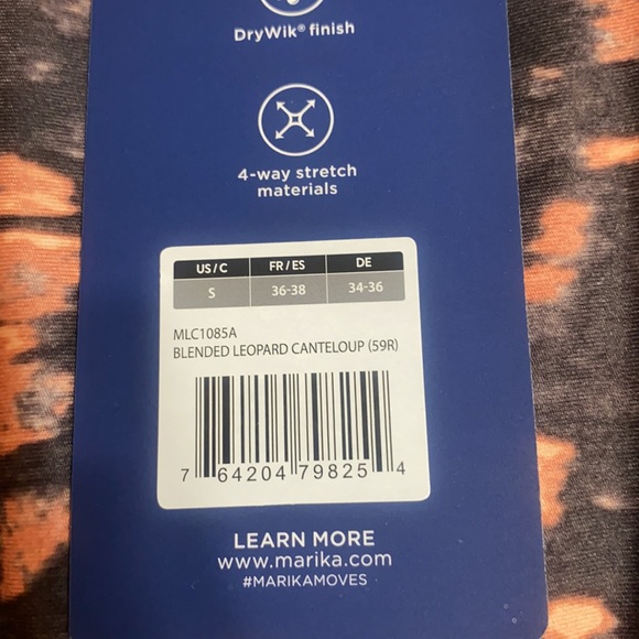 Marika leopard Capri pants sz S - Picture 3 of 4